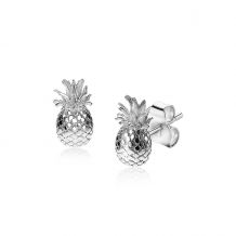 ZINZI zilveren oorknoppen ananas 13mm ZIO1699

