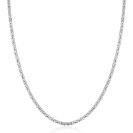 ZINZI zilveren massieve koningsschakel ketting (2mm breed) 42-45cm ZIC2846