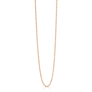 42cm ZINZI rose gold plated zilveren anker ketting ZILC-A42R