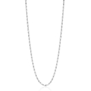 ZINZI zilveren scroll schakelketting, waarbij de schakels een dubbele krul/kronkeling maken 42-45cm ZIC2479