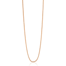 60 cm ZINZI zilveren palmier ketting rosé verguld ZILC-P60R