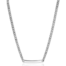 ZINZI zilveren gourmet ketting 4mm breed met plaat 18-21cm ZIC2271
