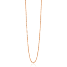 90cm ZINZI zilveren jasseron ketting geel verguld ZILC-J90R