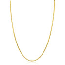 ZINZI gold plated zilveren ronde Venetiaanse schakel ketting (1,8mm breed) 42-45cm ZIC2842G