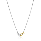 ZINZI zilveren fantasie ketting met aan elkaar verbonden Infinity tekens 42-45cm ZIC2649