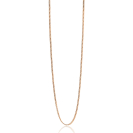 80cm ZINZI zilveren gourmet ketting rosé verguld ZILC-G80R