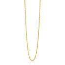 70cm ZINZI zilveren jasseron ketting geel verguld ZILC-J70G