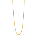 90 cm ZINZI zilveren palmier ketting geel verguld ZILC-P90G