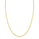 ZINZI gold plated zilveren marine schakel ketting (2,3mm breed) 42-45cm ZIC2841G