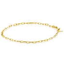 ZINZI Gold 14 karaat gouden armband met ovale schakels 2,2mm breed ZGA291