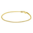 ZINZI Gold 14 karaat gouden gourmet armband 2,2mm breed ZGA293