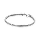 ZINZI zilveren schakelarmband vossenstaart 3.0mm breed ZIA1124