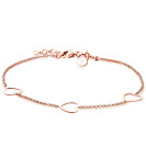 ZINZI zilveren armband rosé verguld hart 17-20cm ZIA1188R 