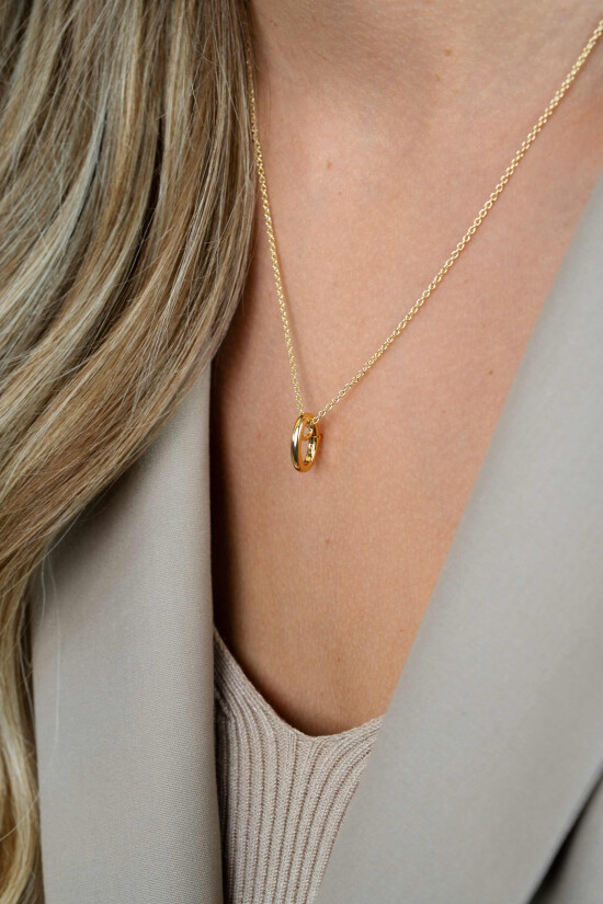 ZINZI zilveren handige hanger 14K geel verguld om je oorbedels aan een ketting te hangen ZIH1CHG