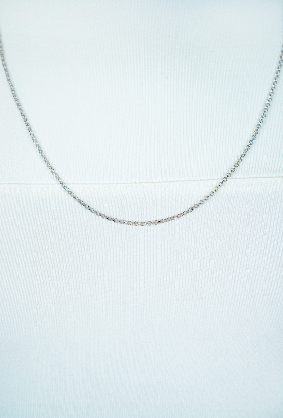 45cm ZINZI zilveren jasseron ketting ZILC-J45