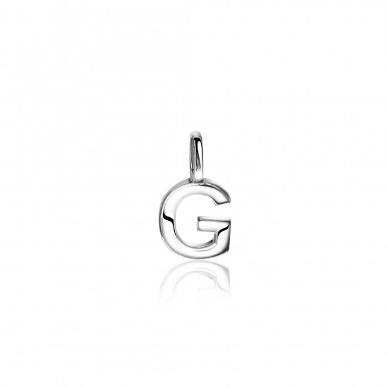 ZINZI zilveren letter hanger G ZIH2140G