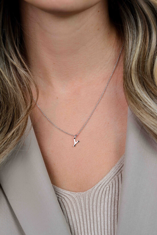 ZINZI zilveren letter hanger Y ZIH2140Y