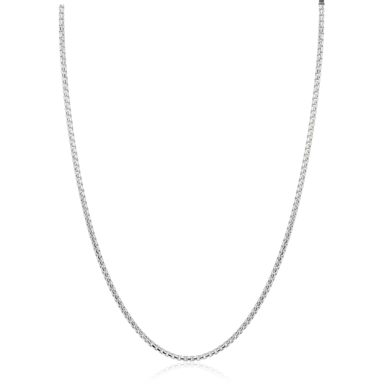 ZINZI zilveren ronde Venetiaanse schakel ketting (1,8mm breed) 42-45cm ZIC2842