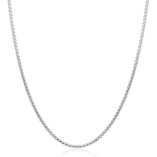 ZINZI zilveren ronde Venetiaanse schakel ketting (1,8mm breed) 42-45cm ZIC2842