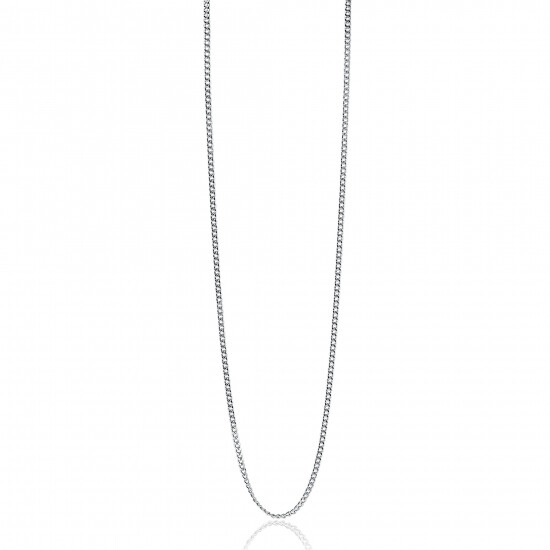90cm ZINZI zilveren gourmet ketting. ZILC-G90