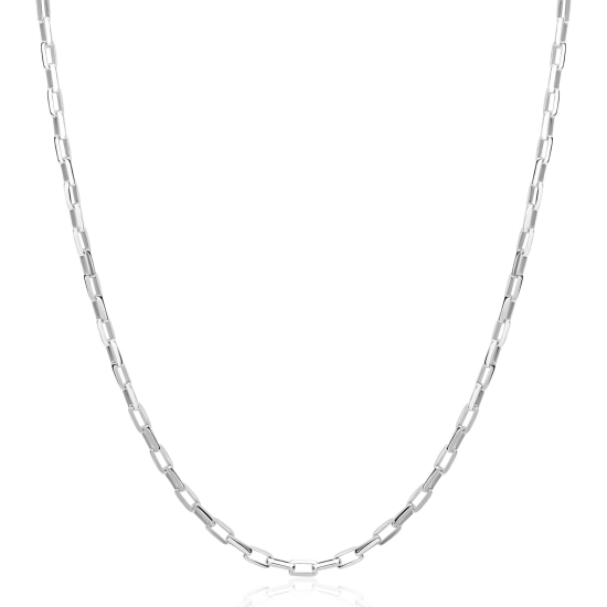 ZINZI zilveren paperclip schakel ketting (2,2mm breed) 42-45cm ZIC2845