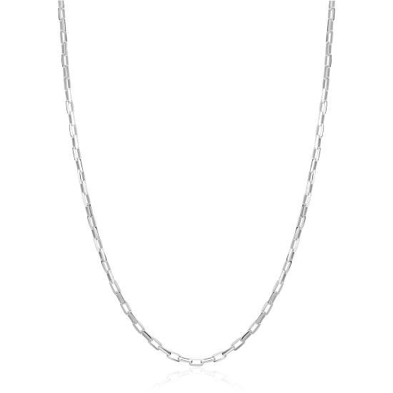 ZINZI zilveren paperclip schakel ketting (2,2mm breed) 42-45cm ZIC2845