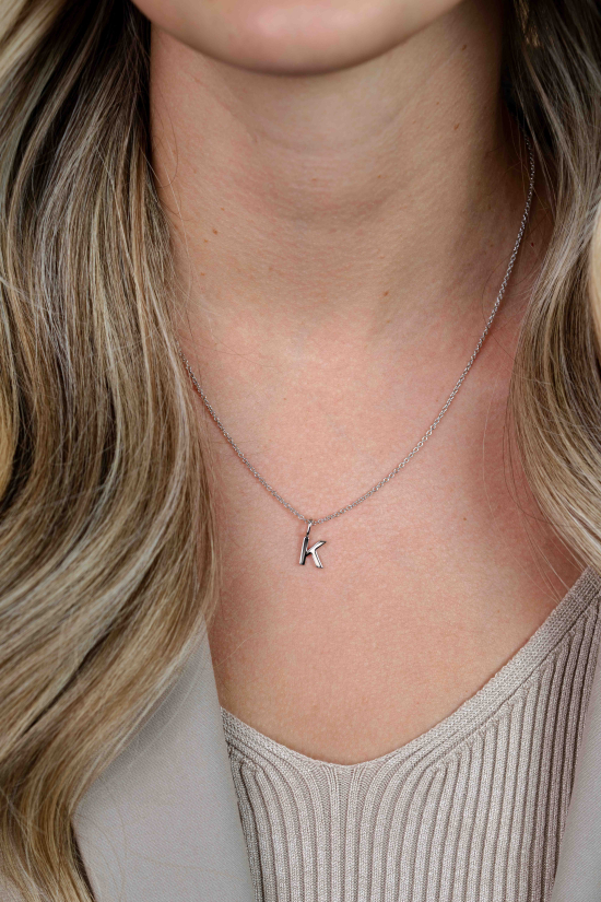 ZINZI zilveren letter hanger K ZIH2140K