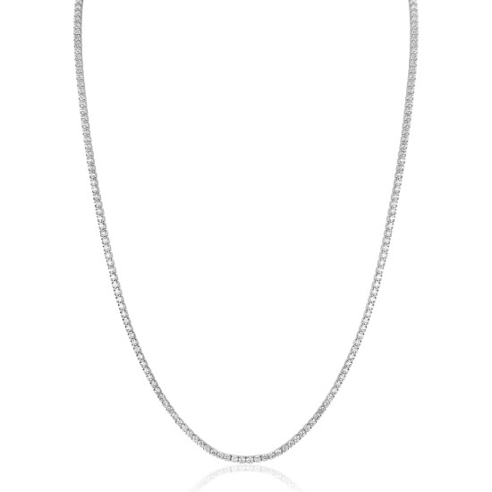 ZINZI zilveren tennis collier 45cm met rijzetting witte zirconia's 1,7mm breed ZIC2794