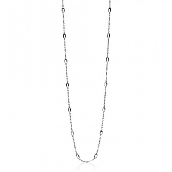 ZINZI zilveren fantasie collier ovaal 42-45cm ZIC1655