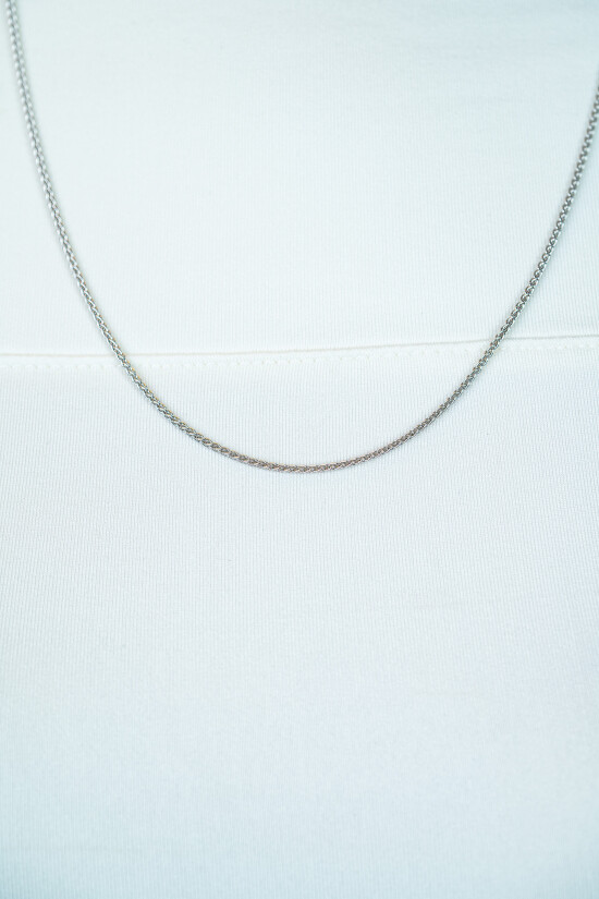 42 cm ZINZI zilveren palmier ketting ZILC-P42