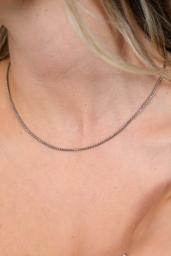 ZINZI zilveren ronde Venetiaanse schakel ketting (1,8mm breed) 42-45cm ZIC2842