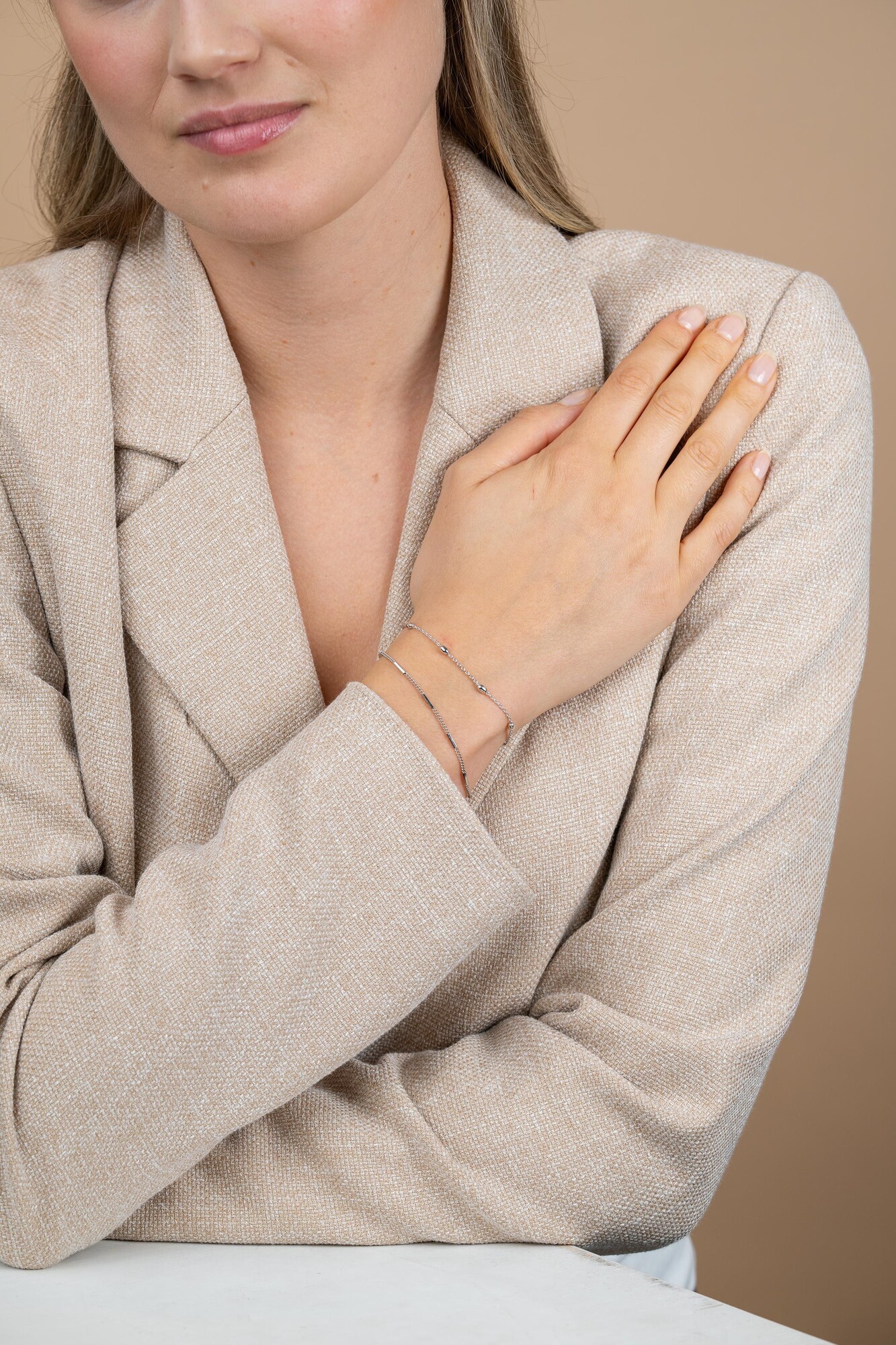 Xmas Giftset: Twee verfijnde zilveren armbanden in één stijlvolle set. Perfect om cadeau te geven. (ZIA2366 en ZIA1655) GIFTSET20