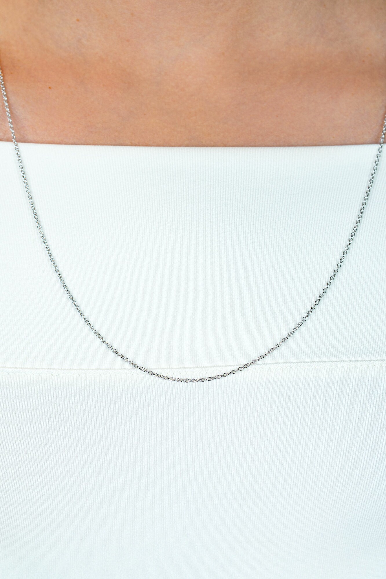 45cm ZINZI zilveren anker ketting ZILC-A45