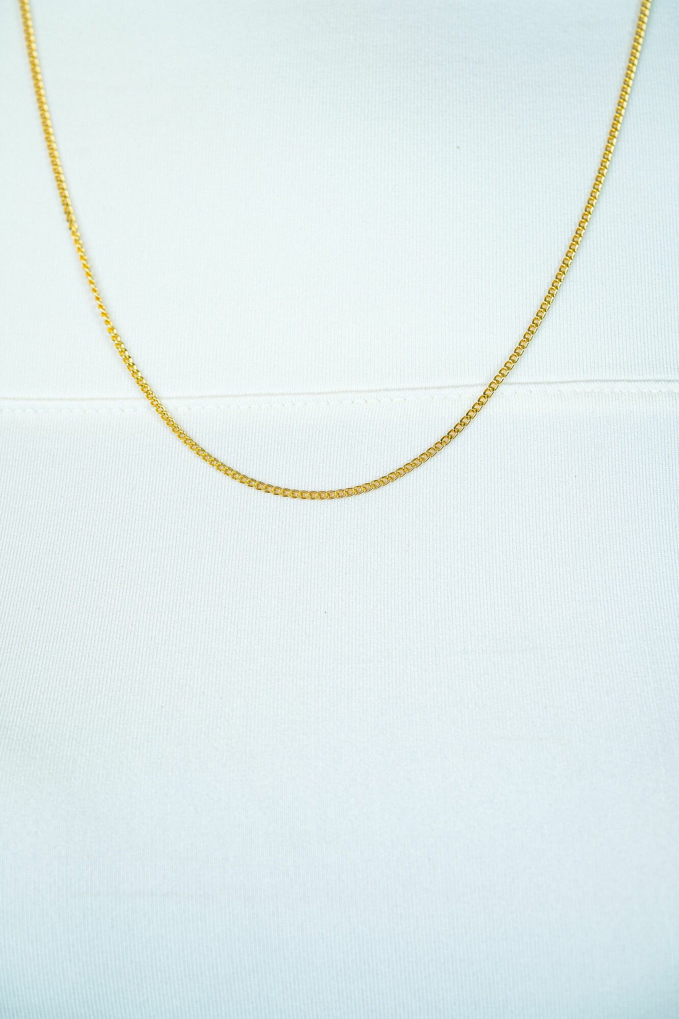 60cm ZINZI zilveren gourmet ketting gold plated. ZILC-G60G