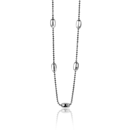 Zinzi zilveren fantasie ketting ovaal 45cm ZIC1232
