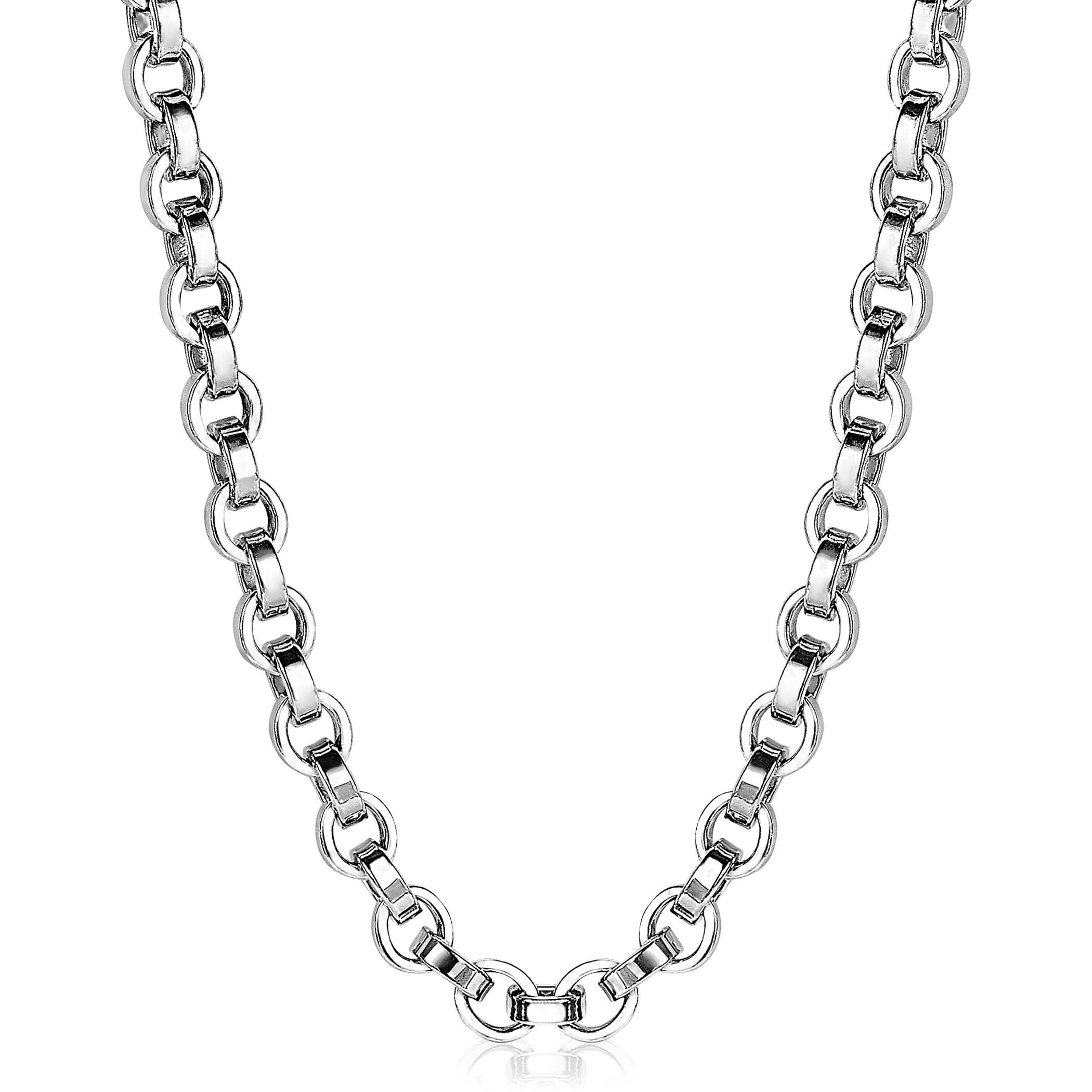 ZINZI zilveren schakelcollier rond 45cm ZIC1702