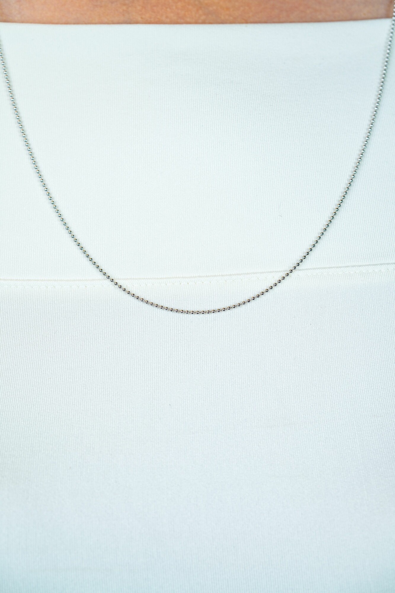 60cm ZINZI zilveren bolletjes ketting ZILC-B60