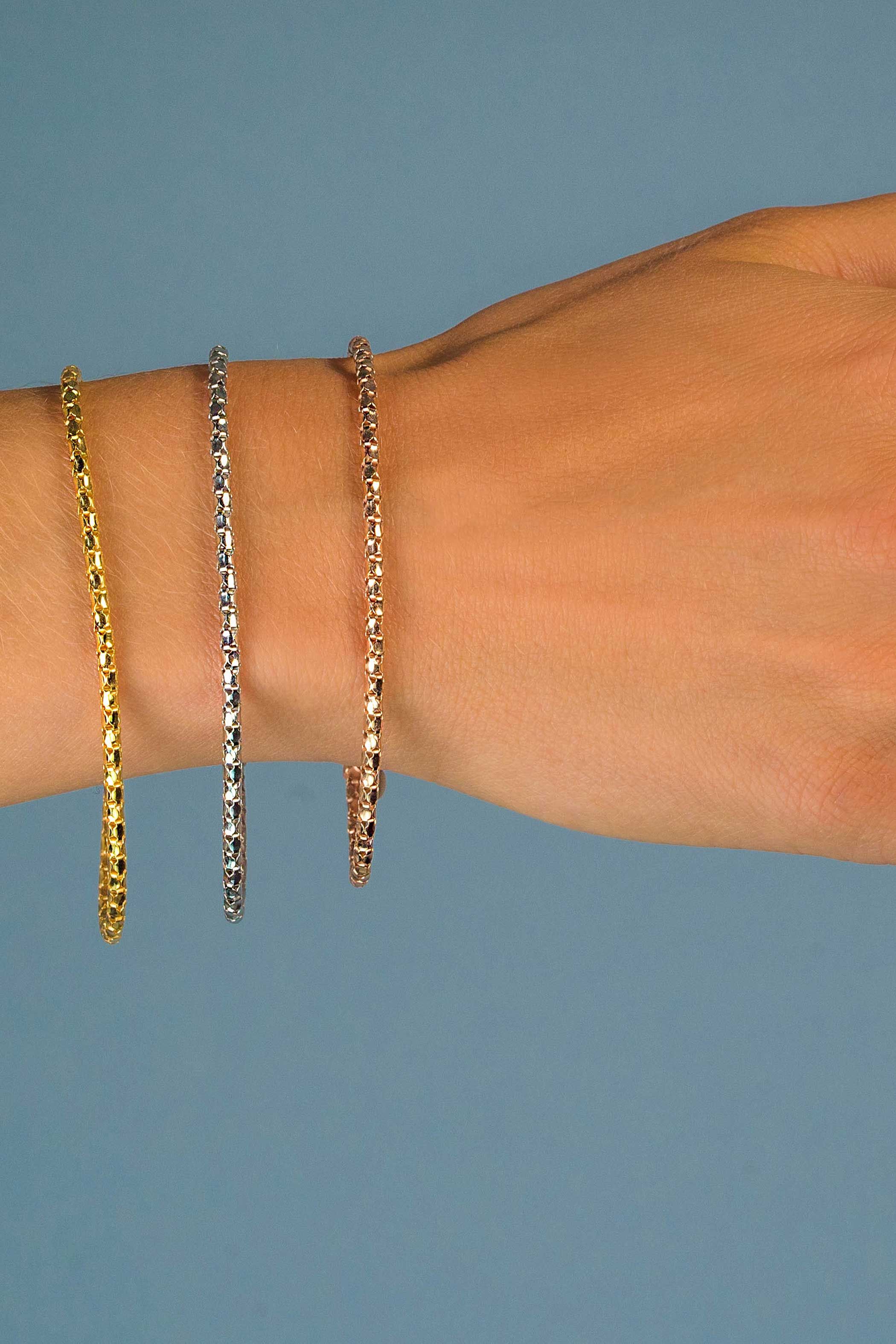Zinzi geelgoud verguld zilveren fantasie armband 17-19cm ZIA1129G