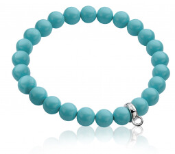 Zinzi Charms rek-armband one-size turquoise parels CH-A20DT 