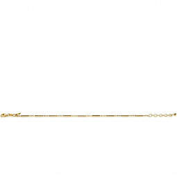 ZINZI zilveren fantasie armband 14K geel verguld staafjes ZIA1452G