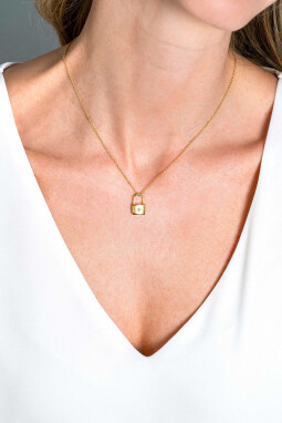 ZINZI gold plated zilveren slot-hanger 15mm met zon-motief en witte zirconia ZIH2356