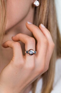 Woedend Wordt erger spreker Ring met verwisselbare steen • Wisselring • ZINZI