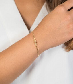 ZINZI zilveren gourmet armband geel verguld 17-20 cm ZIA1259G