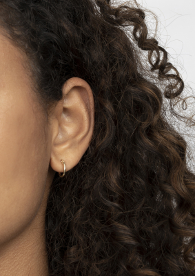 ZINZI Gold 14 karaat gouden oorringen ronde buis 12 x 1,5mm ZGO125



