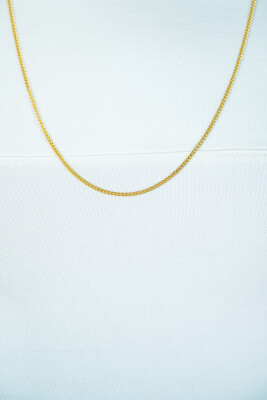 45cm ZINZI zilveren gourmet ketting geel verguld ZILC-G45G