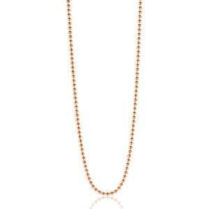 42cm ZINZI zilveren bolletjes ketting rosé verguld ZILC-B42R