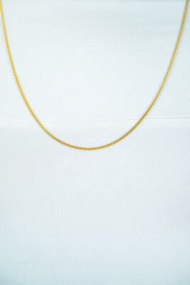 45 cm ZINZI zilveren palmier ketting geel verguld ZILC-P45G