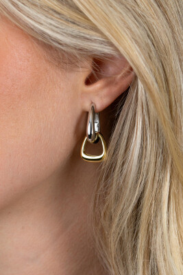 16mm ZINZI goldplated zilveren oorbedels in een luxe tasvorm ZICH2805G (zonder oorringen)