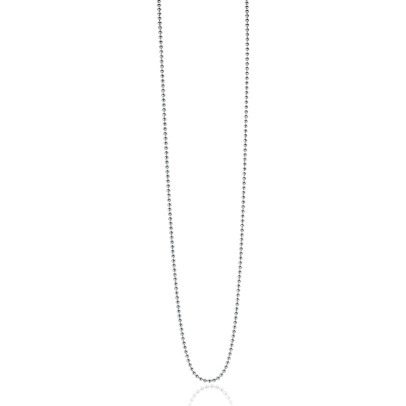 60cm ZINZI zilveren bolletjes ketting ZILC-B60