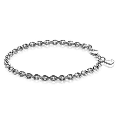ZINZI zilveren schakel armband 19cm ZIA1153